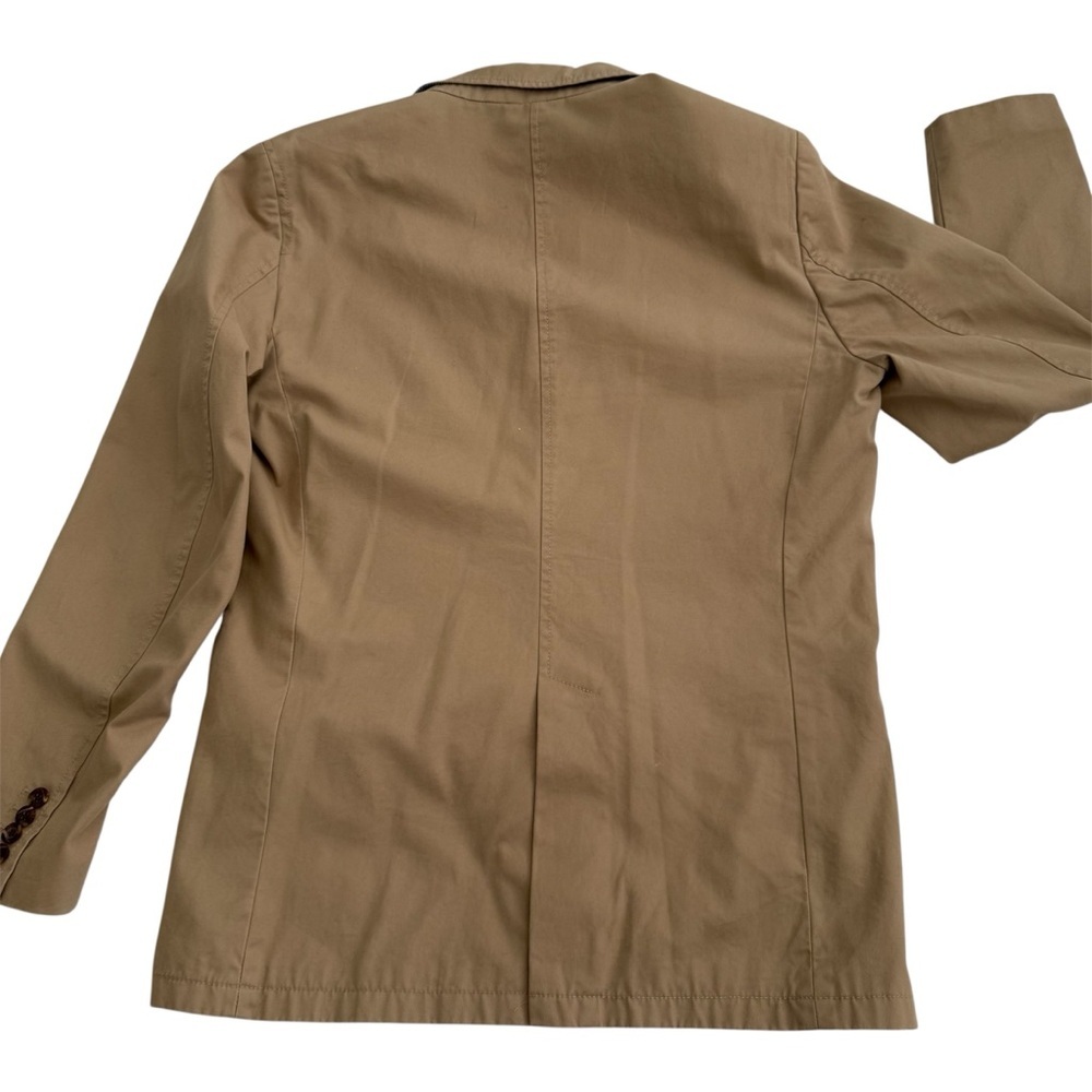 GAP Men's Khaki Twill Blazer Jacket Size Medium - Picture 4 of 13